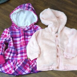 Two Hooded Baby Jackets